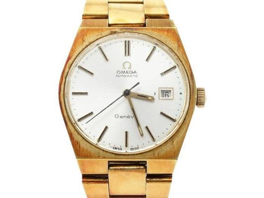 OMEGA Genève Automatic – Orologio Vintage in Acciaio e Placcatura Oro - Etoilux