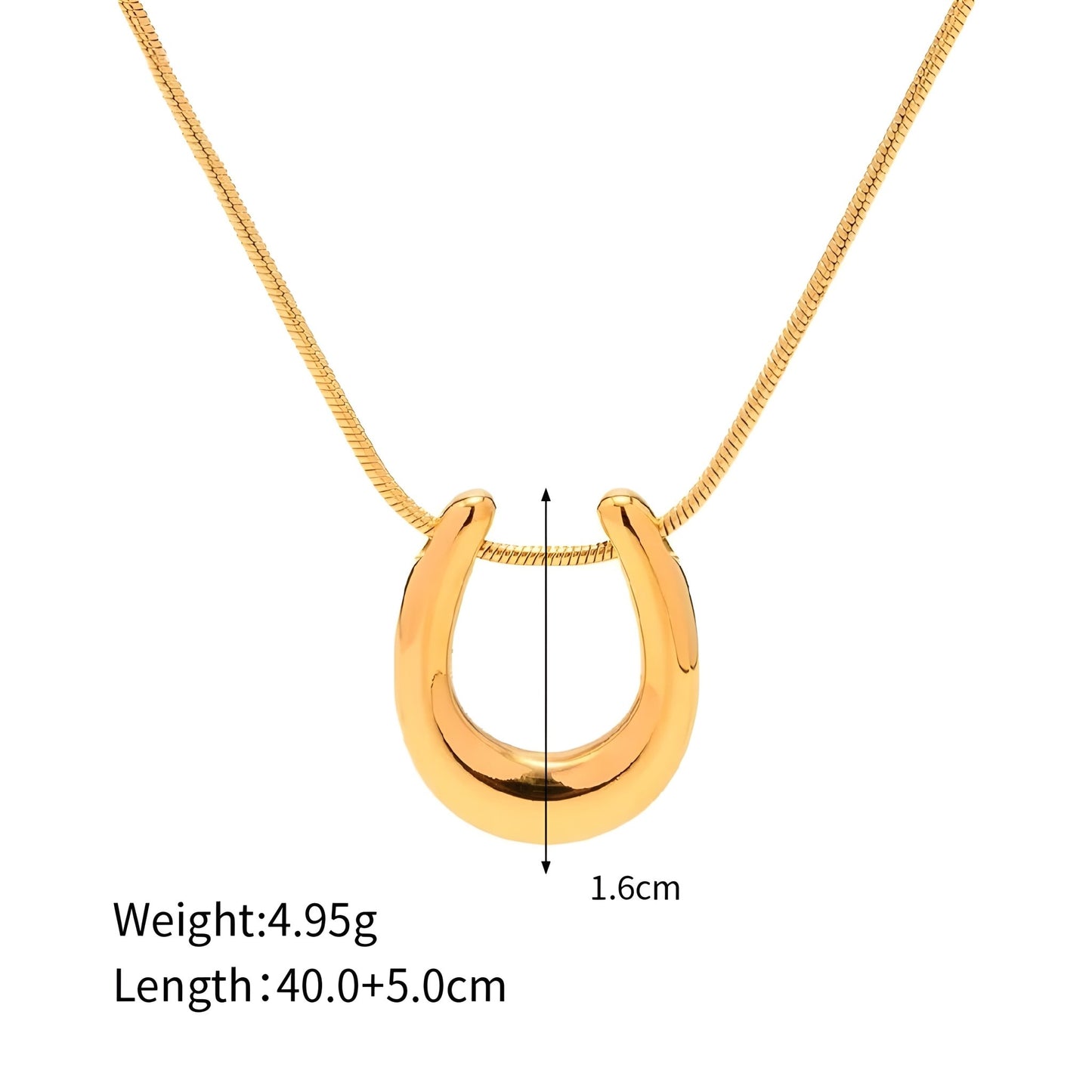 BEHI HORSESHOE NECKLACE - Etoilux