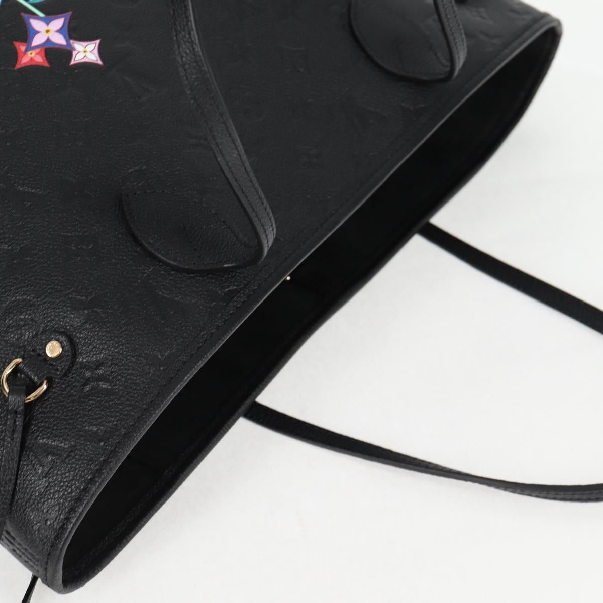 Louis Vuitton Neverfull MM – Monogram Empreinte Nero – Limited Edition Takashi Murakami Flowers - Etoilux