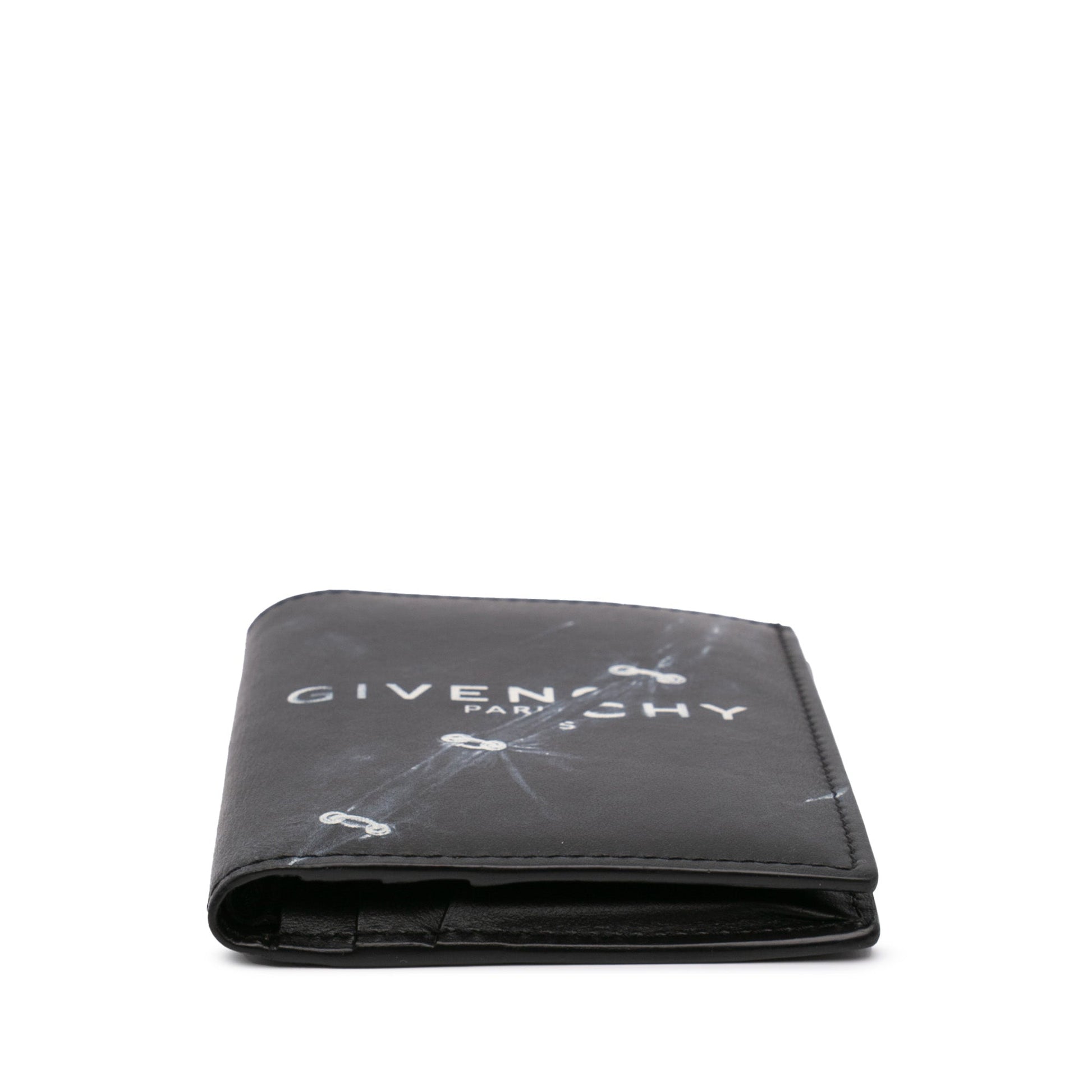 Givenchy – Porta Carte in Pelle Nera con Stampa Iconica - Etoilux