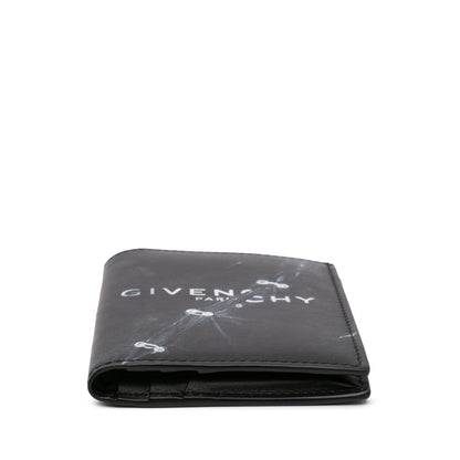 Givenchy – Porta Carte in Pelle Nera con Stampa Iconica - Etoilux