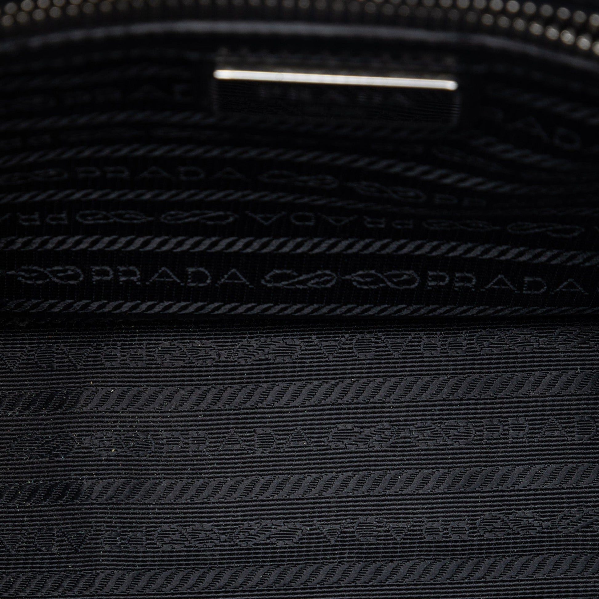 Prada Pochette Saffiano Blu Navy con Polsino – 26,5 cm - Etoilux