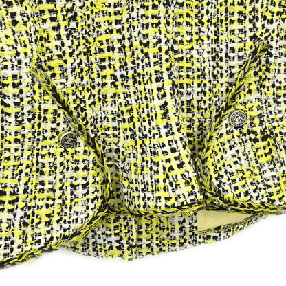 Chanel Giacca Monopetto Tweed Gialla – Collezione 2006 – Taglia 38 - Etoilux