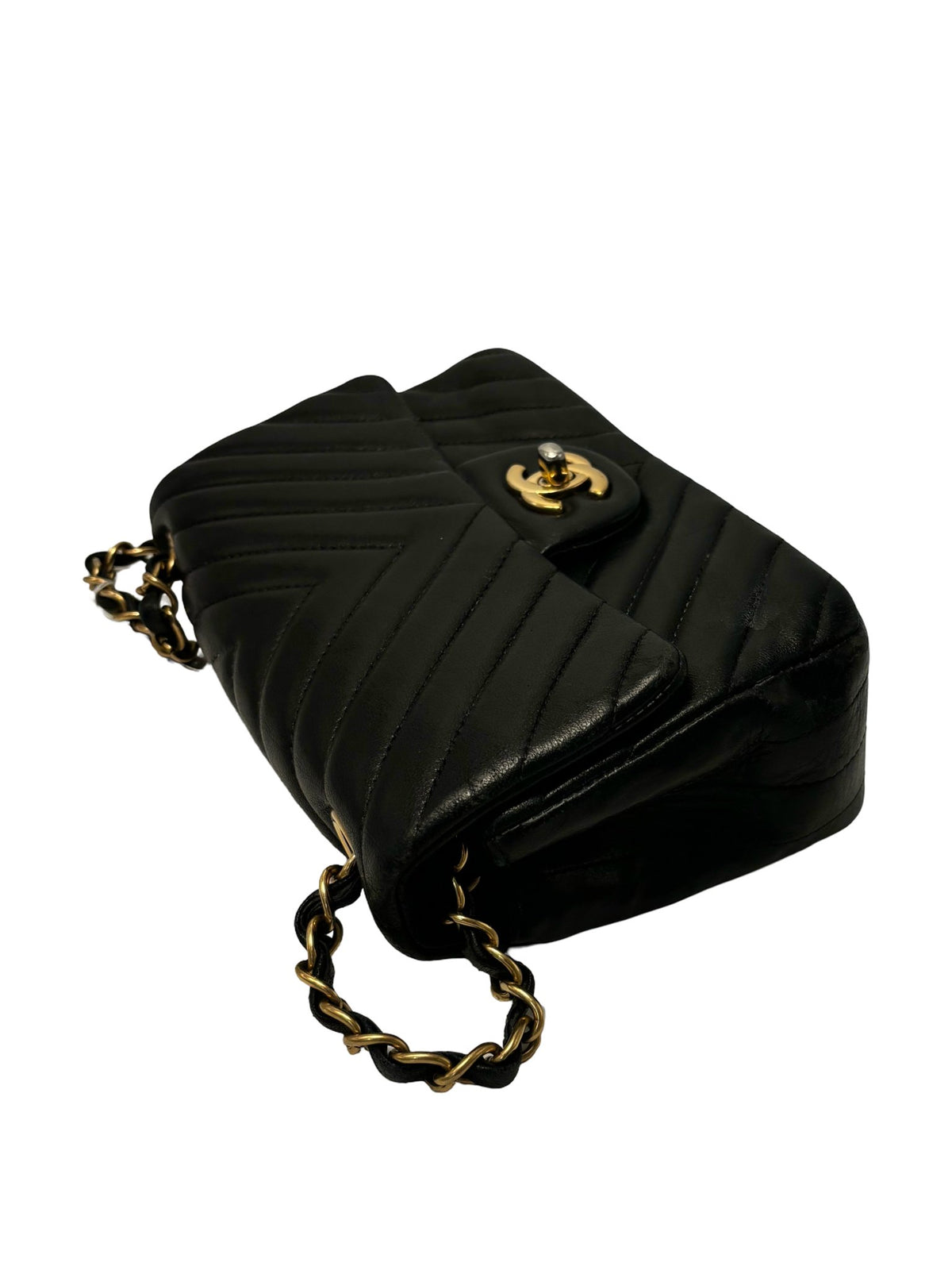 Chanel Mini Flap vintage Chevron - Etoilux