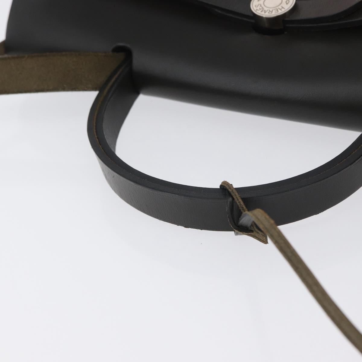 Hermès Herbag Zip 31 – Toile Rose & Cuir Vache Hunter Noir – Hardware Palladio - Etoilux
