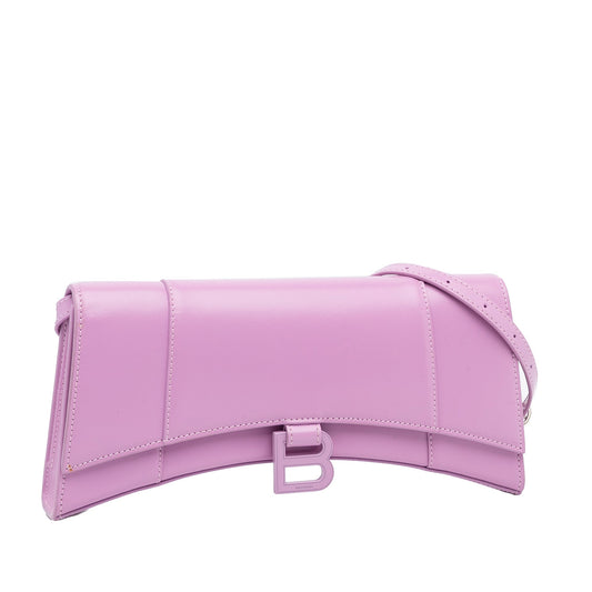Balenciaga Hourglass Stretch Small Rosa – Pelle di Vitello – 2021 - Etoilux