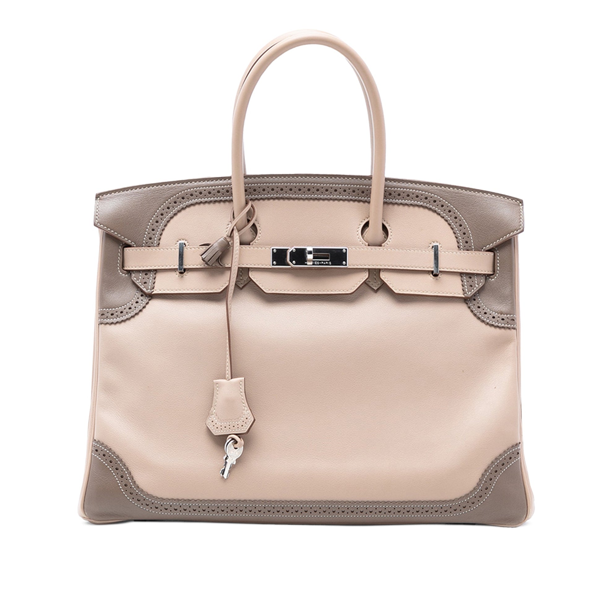 Hermès – Birkin 35 “Ghillies” in Pelle Swift Argile & Étoupe - Etoilux