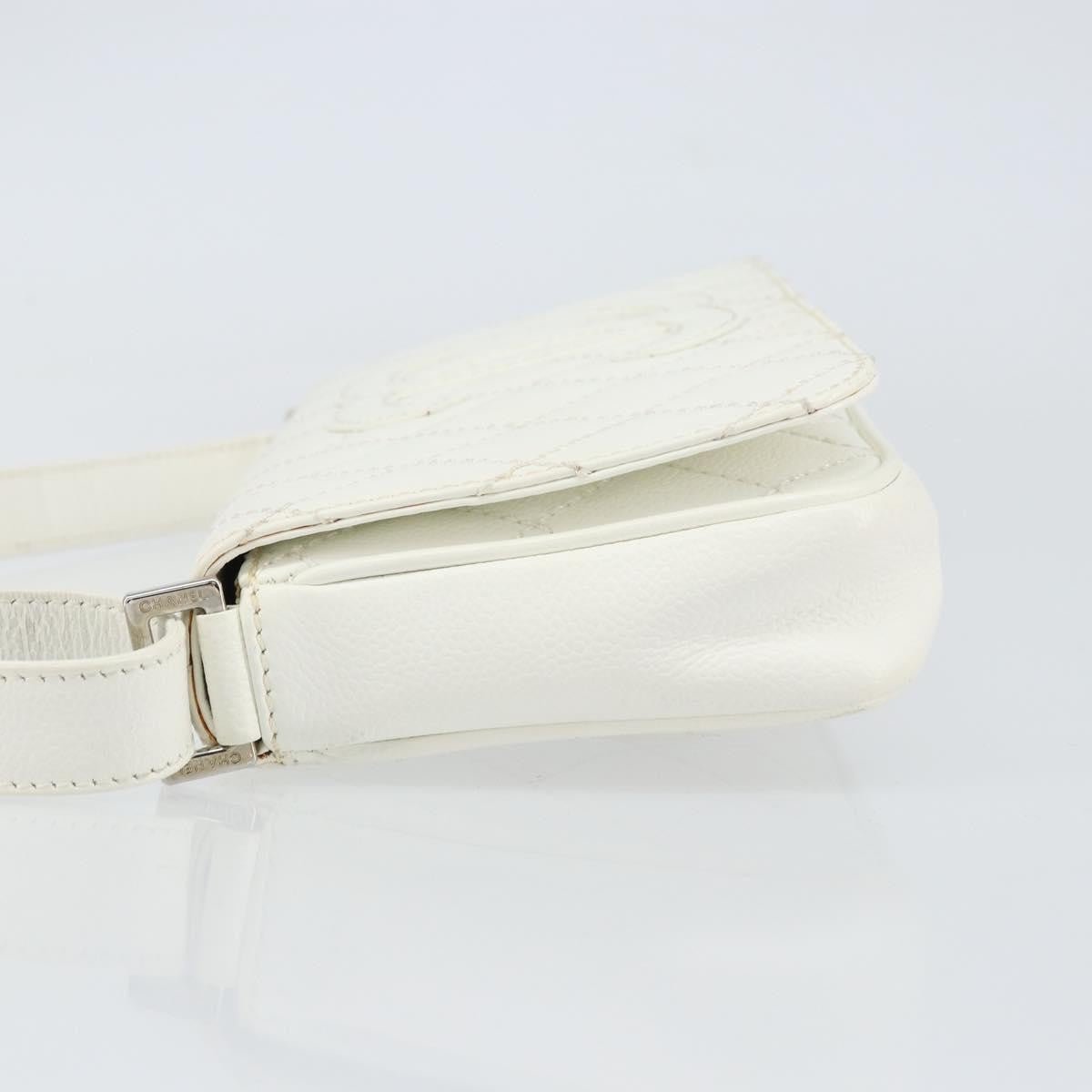 Chanel Timeless CC Shoulder Bag Pelle di Vitello Trapuntata Bianca – 29 cm - Etoilux