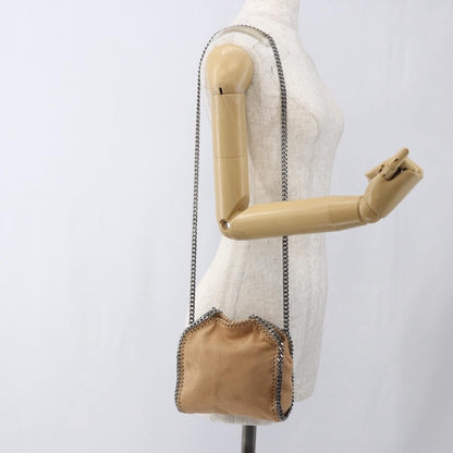 Stella McCartney Falabella Fold Over Shaggy Tiny – Beige / 18 cm - Etoilux
