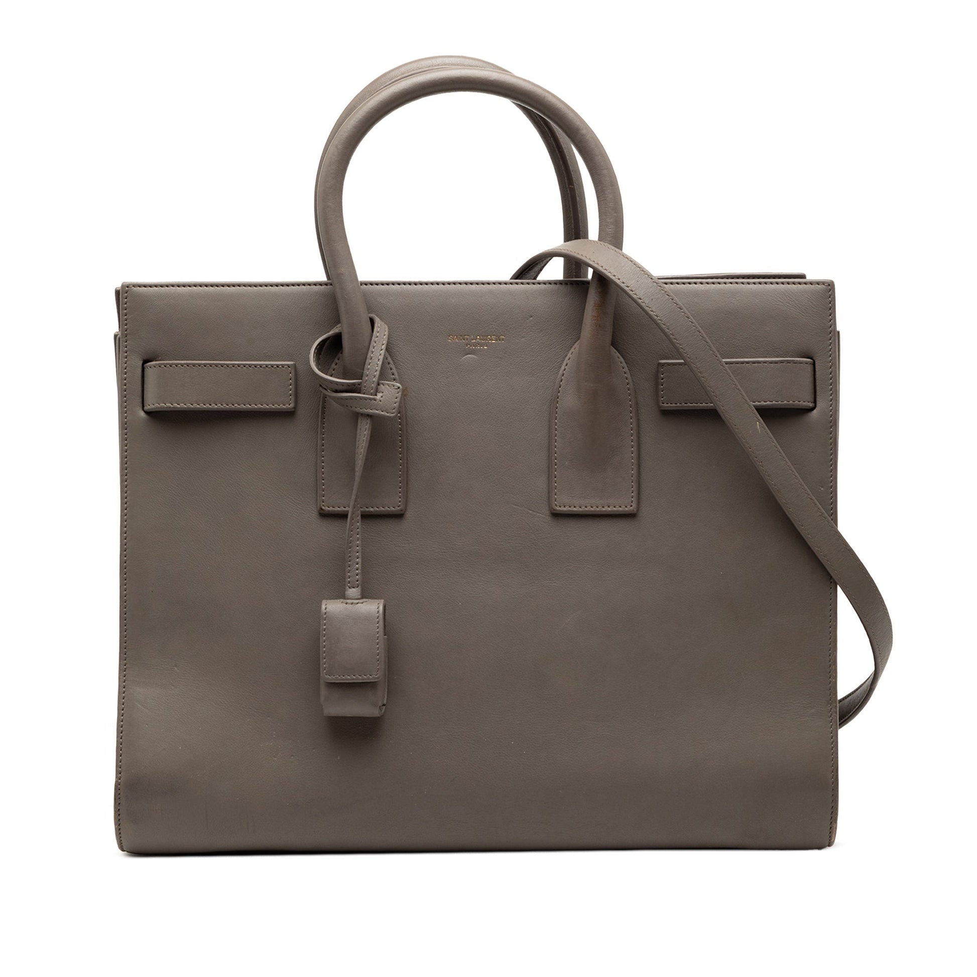 Saint Laurent – Sac De Jour Piccola in pelle di vitello marrone - Etoilux