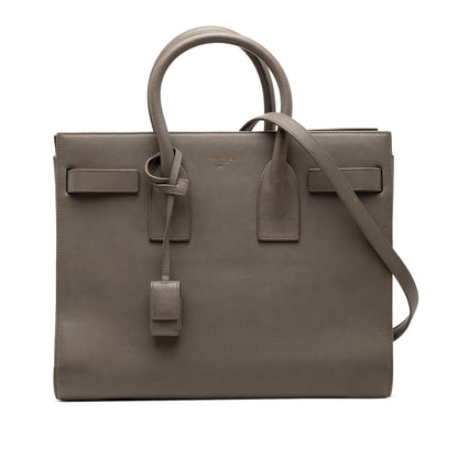 Saint Laurent – Sac De Jour Piccola in pelle di vitello marrone - Etoilux