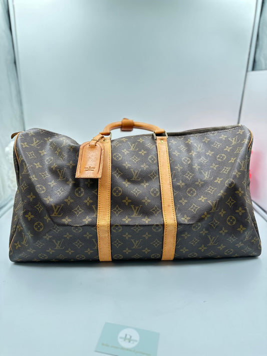 Louis Vuitton Keepall Bandoulière 55 Toile Monogram Vintage – 55 cm - Etoilux