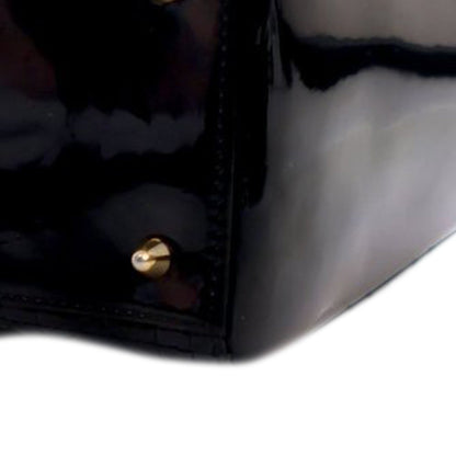 Christian Dior Lady Dior Medium Patent Cannage – 2010 – Nero - Etoilux