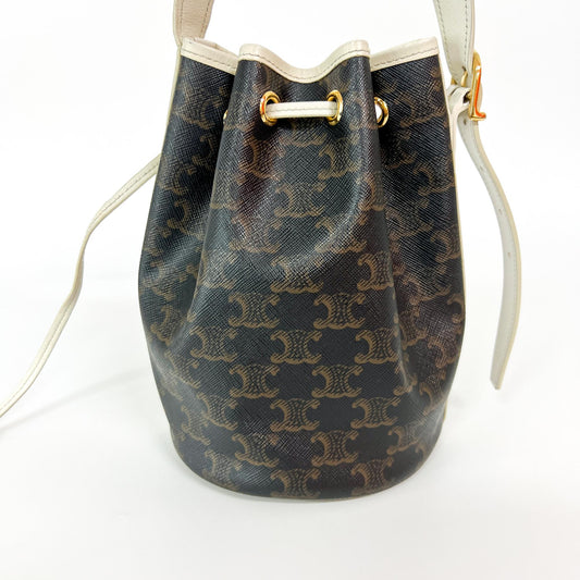 Céline Secchiello Triomphe Tela Rivestita Marrone e Crema – 24 cm - Etoilux