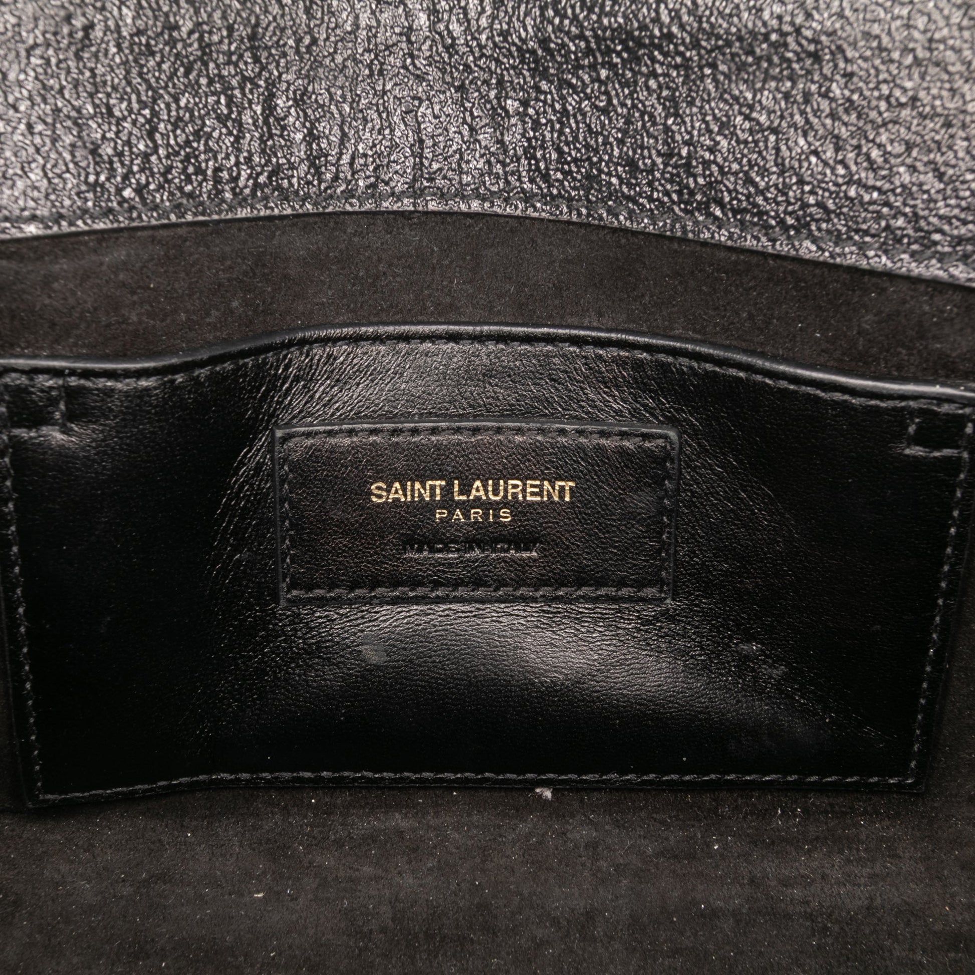 Saint Laurent Kate – Pelle nera con catena dorata (2016) - Etoilux
