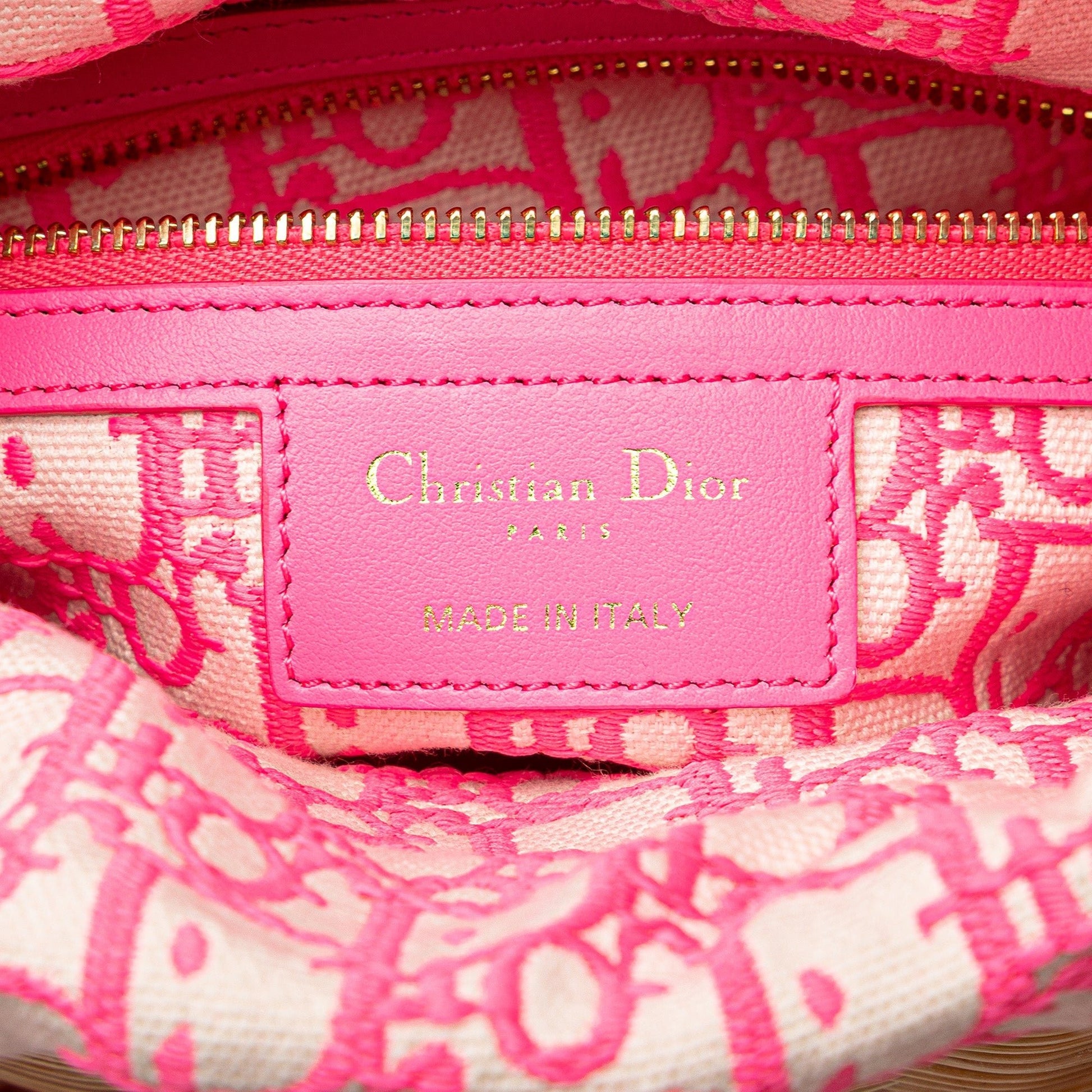 Dior – Lady Dior Basket Bag in Paglia e Dettagli Rosa (2022) - Etoilux