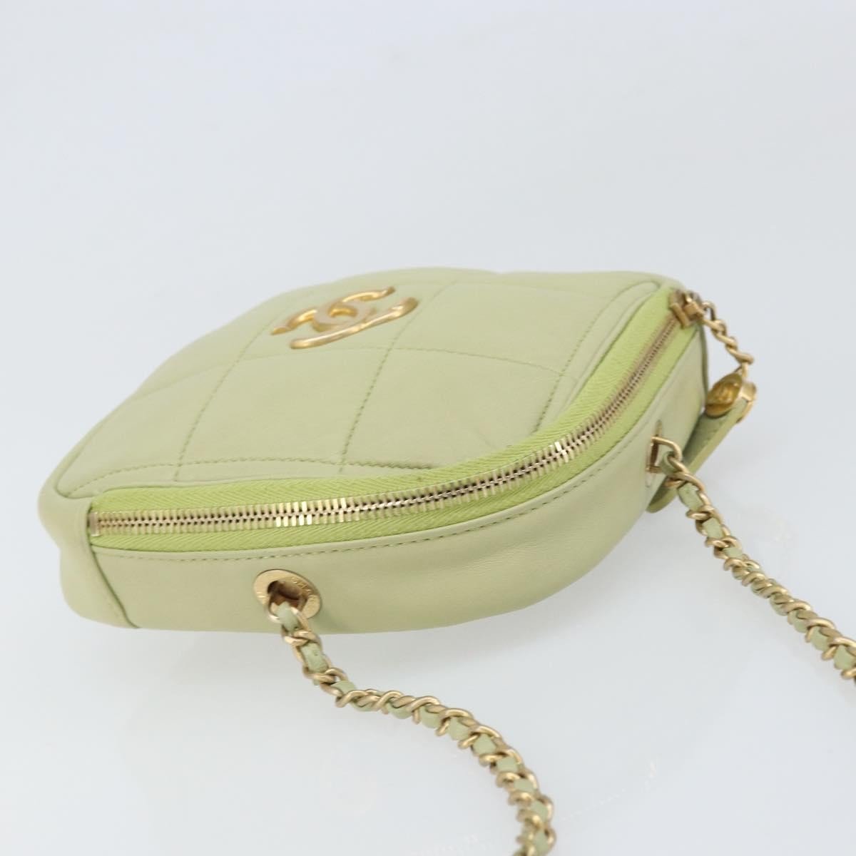 Chanel Diamond Mini Bag Pelle di Agnello Verde Menta – 18 cm - Etoilux