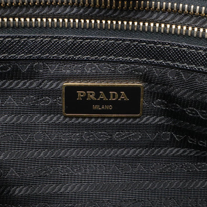 Prada Galleria BN1801 – Borsa a mano/tracolla in pelle Saffiano nera - Etoilux