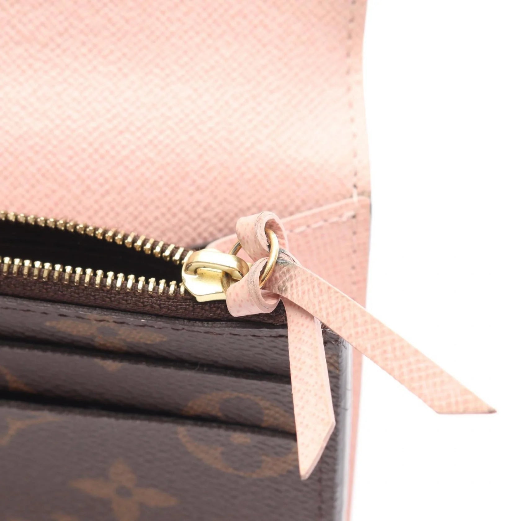 Louis Vuitton Portafoglio Sarah Monogram Canvas & Pelle Rosa Ballerina – Marrone/Rosa - Etoilux