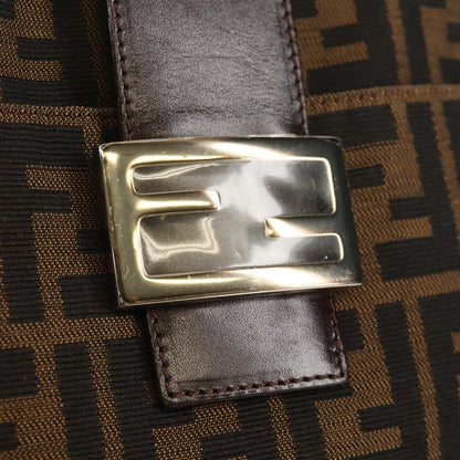 Fendi Mamma Baguette Zucca Canvas Marrone Nero – Shoulder Bag Vintage Iconica - Etoilux
