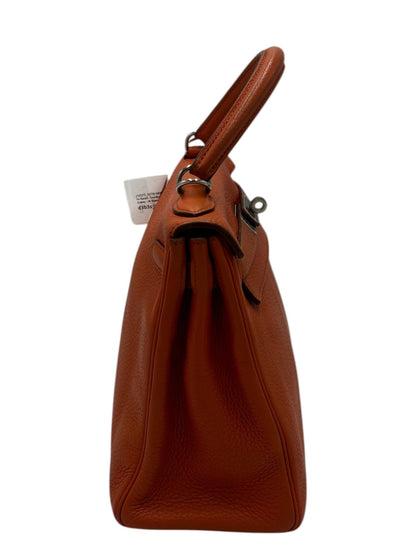 Hermès Kelly Retourne 28 Clémence Orange Palladium – 2010 - Etoilux