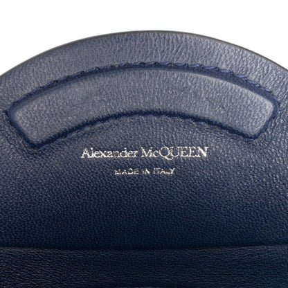 Alexander McQueen The Curve – Borsa a Secchiello in Pelle di Vitello Blu - Etoilux