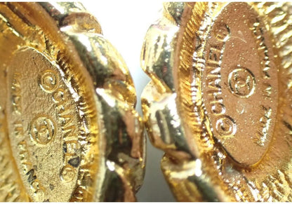 Chanel – Orecchini Clip - On Coco Mark in metallo dorato - Etoilux