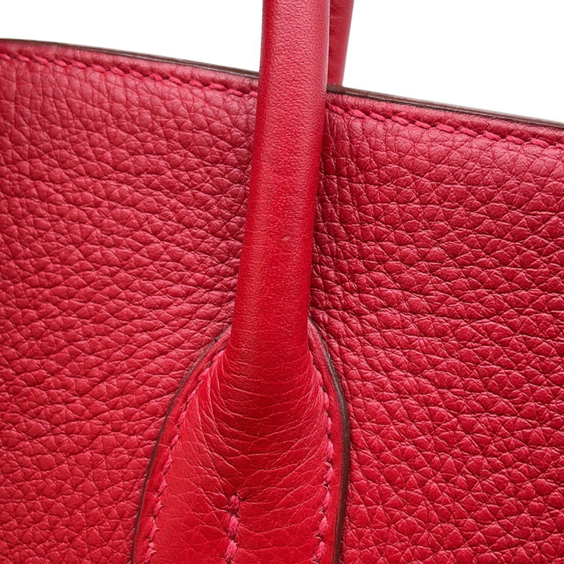 Hermès Birkin 35 – Pelle Rossa – Hardware Palladiato - Etoilux
