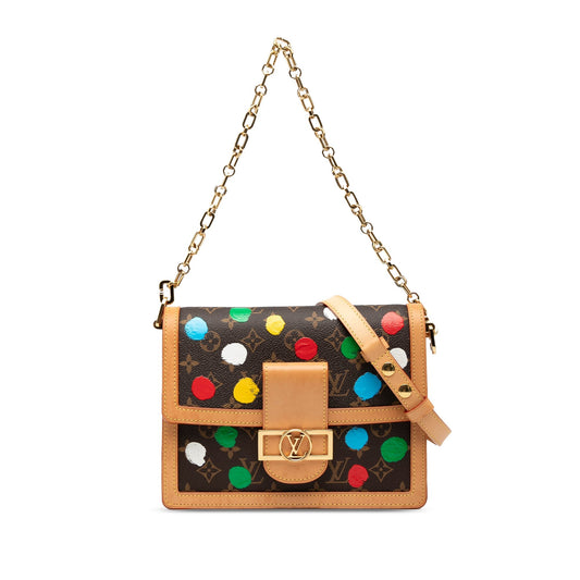 Louis Vuitton x Yayoi Kusama Dauphine MM Monogram Painted Dots – 2023 - Etoilux