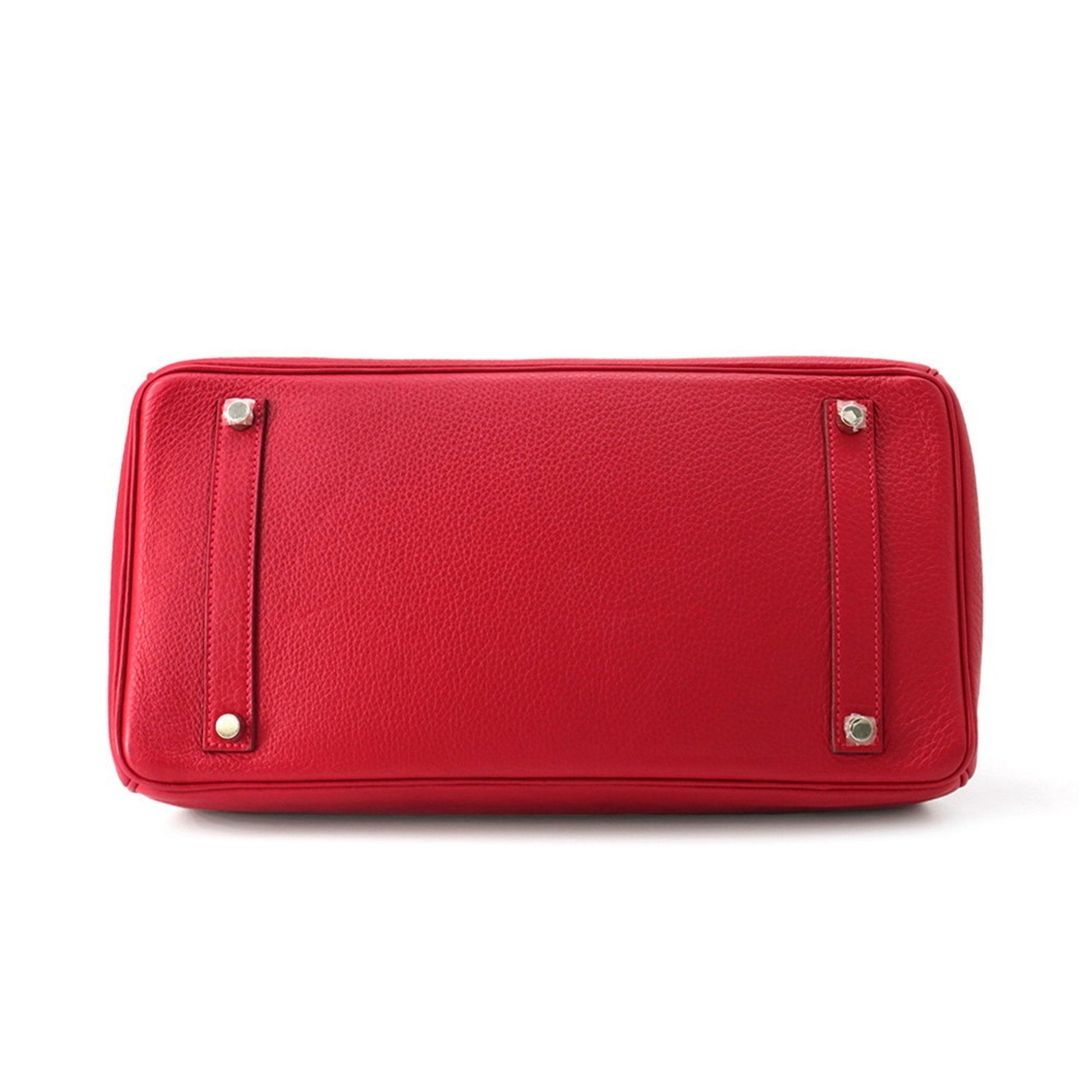 Hermès Birkin 35 – Pelle Rossa – Hardware Palladiato - Etoilux