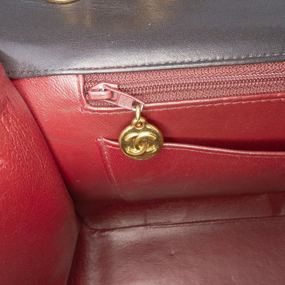 Chanel Maxi XL Single Flap in Pelle di Agnello – Nero (1994 - 1996) - Etoilux