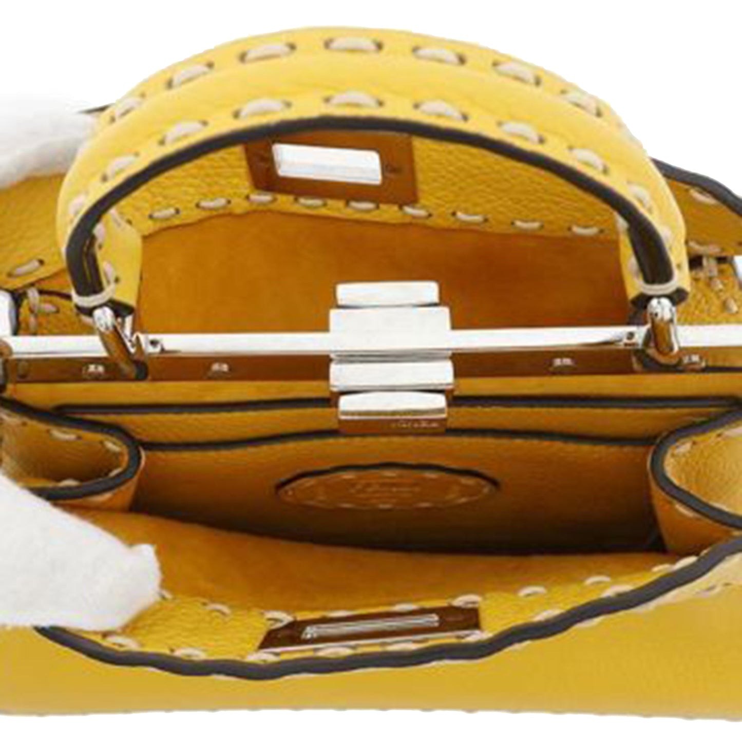 Fendi Piccola borsa a tracolla Selleria Peekaboo ISeeU in pelle di vitello - Etoilux