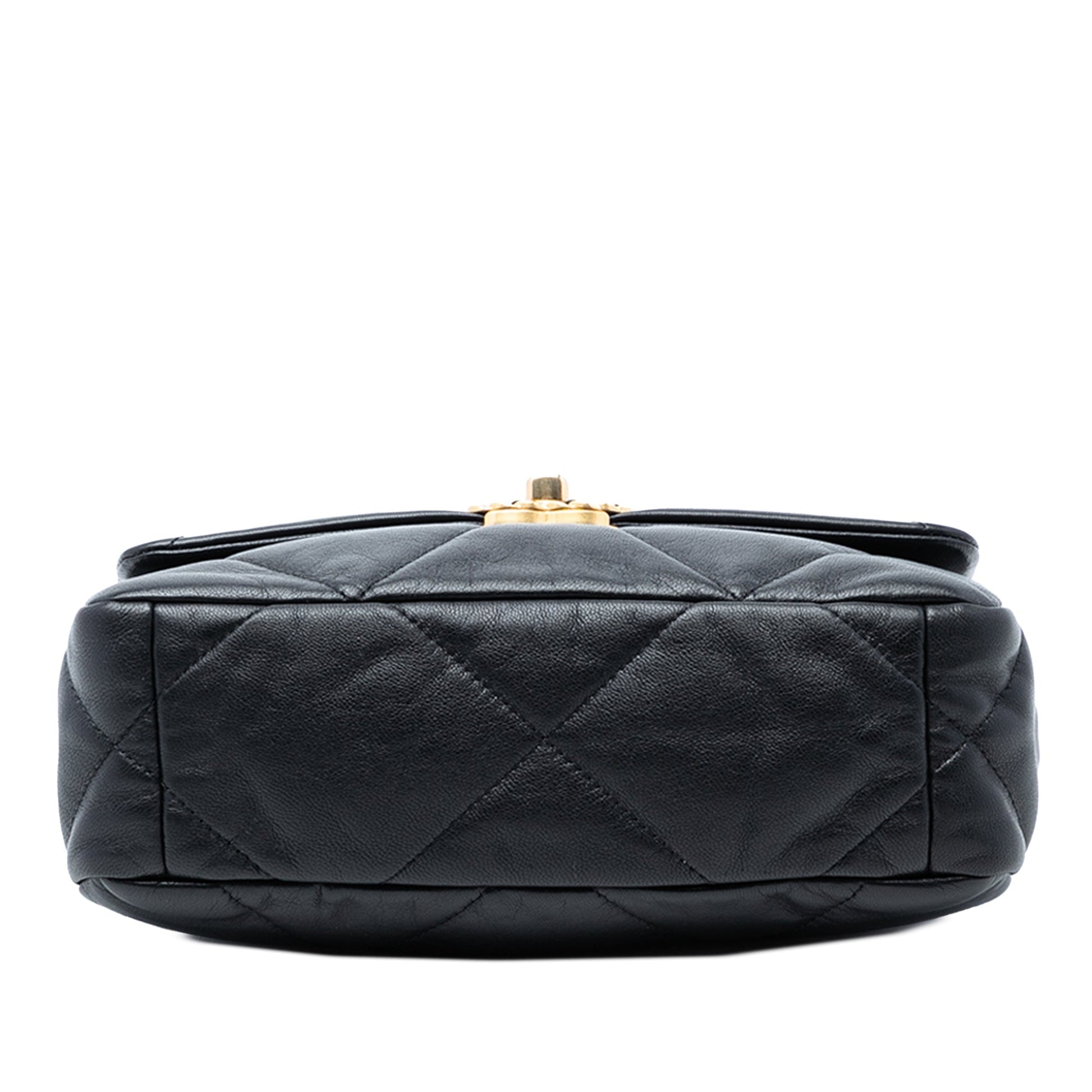 Chanel 19 Small Pelle di Agnello Nera 2019 – Hardware Trio – 25 cm - Etoilux