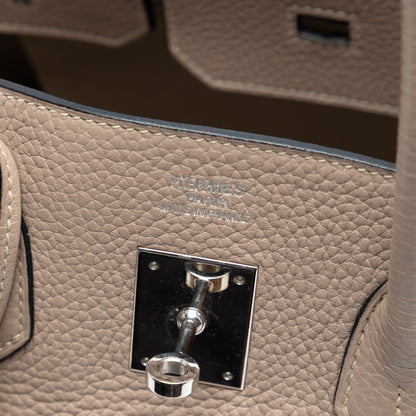 Hermès Birkin 35 Togo Gris Tourterelle Palladium Hardware 2009 - Etoilux