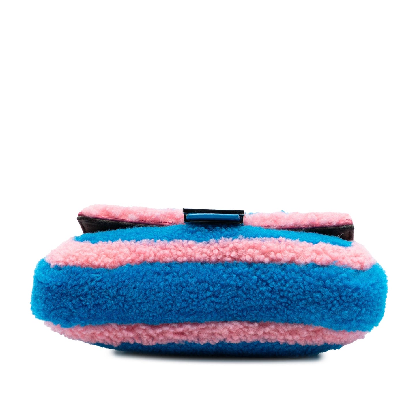 Fendi Baguette Micro in Montone Bicolore – Blu & Rosa – 2000 - 2010 - Etoilux