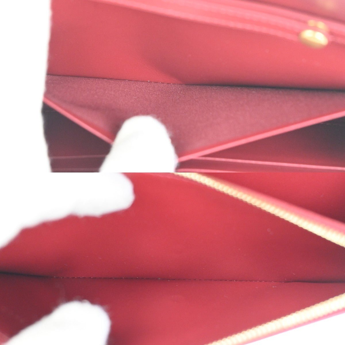 Céline C Wallet on Chain Pelle Bicolor Bordeaux/Rosso – 18,5 cm - Etoilux
