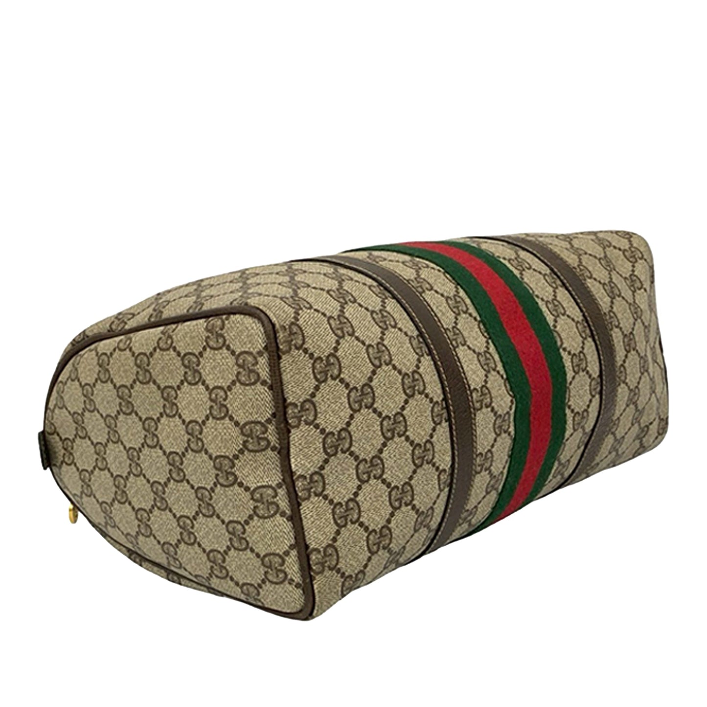Gucci GG Supreme Web Boston – Tela GG Supreme con Fascia Web - Etoilux