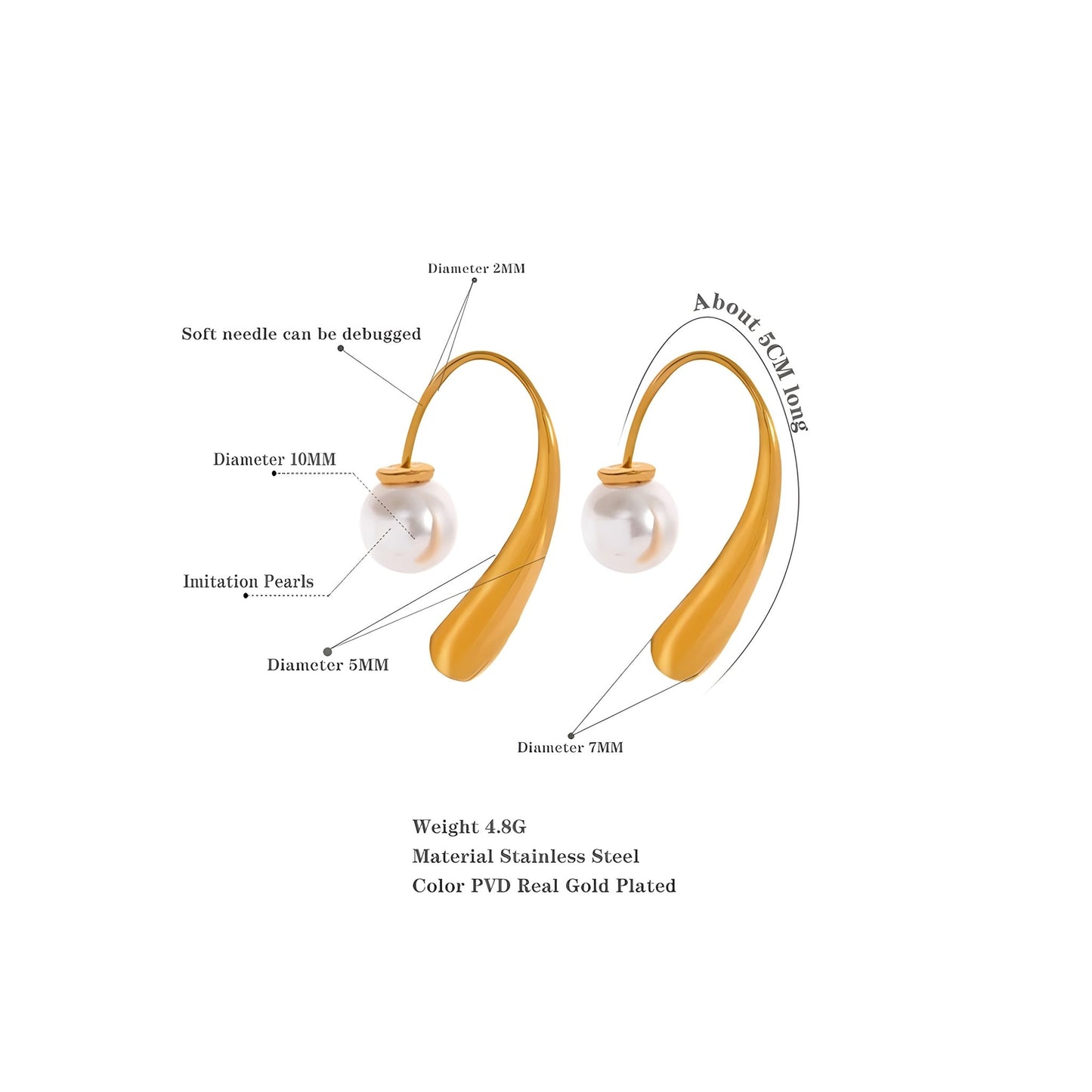 BEHI FRENCH EARRINGS - Etoilux