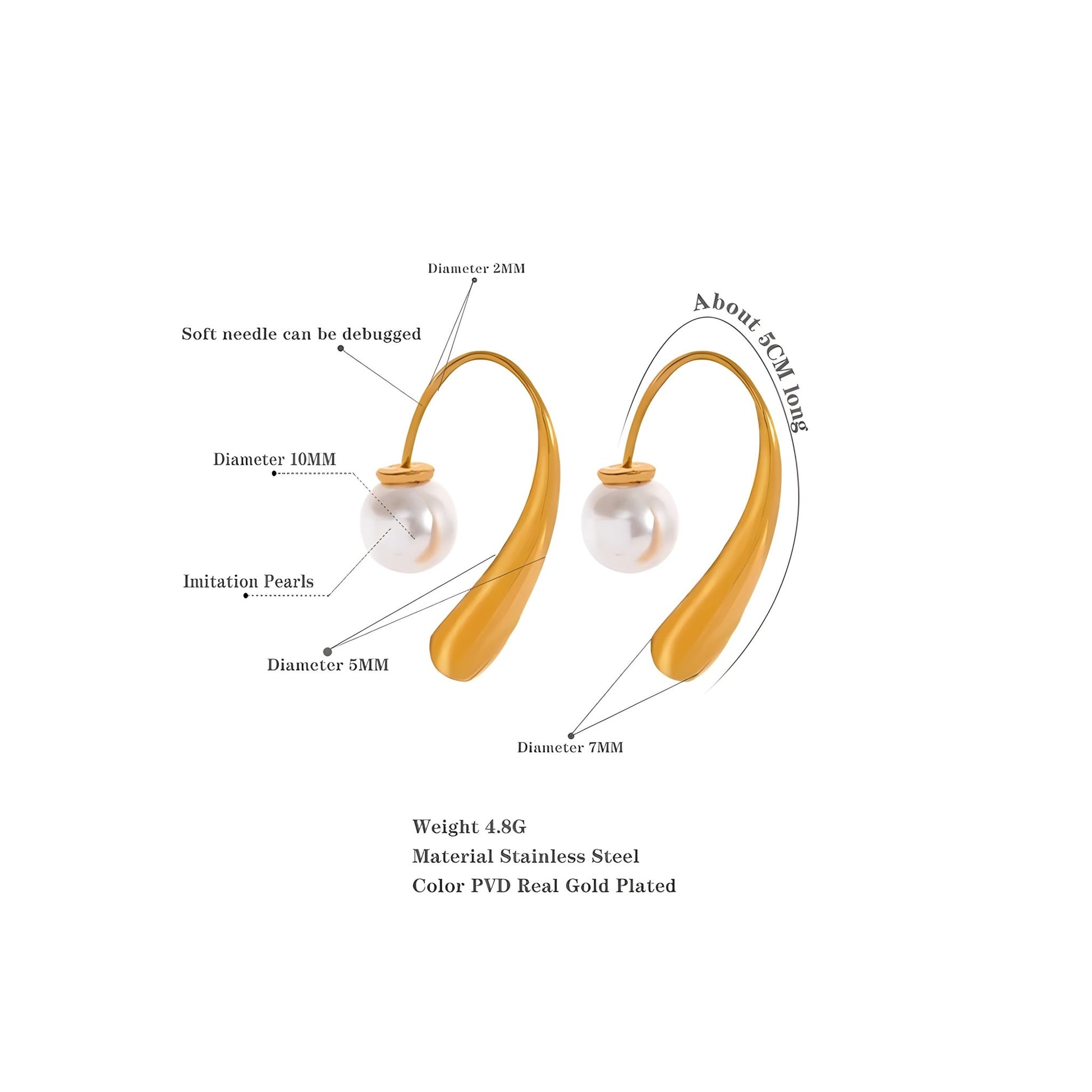 BEHI FRENCH EARRINGS - Etoilux