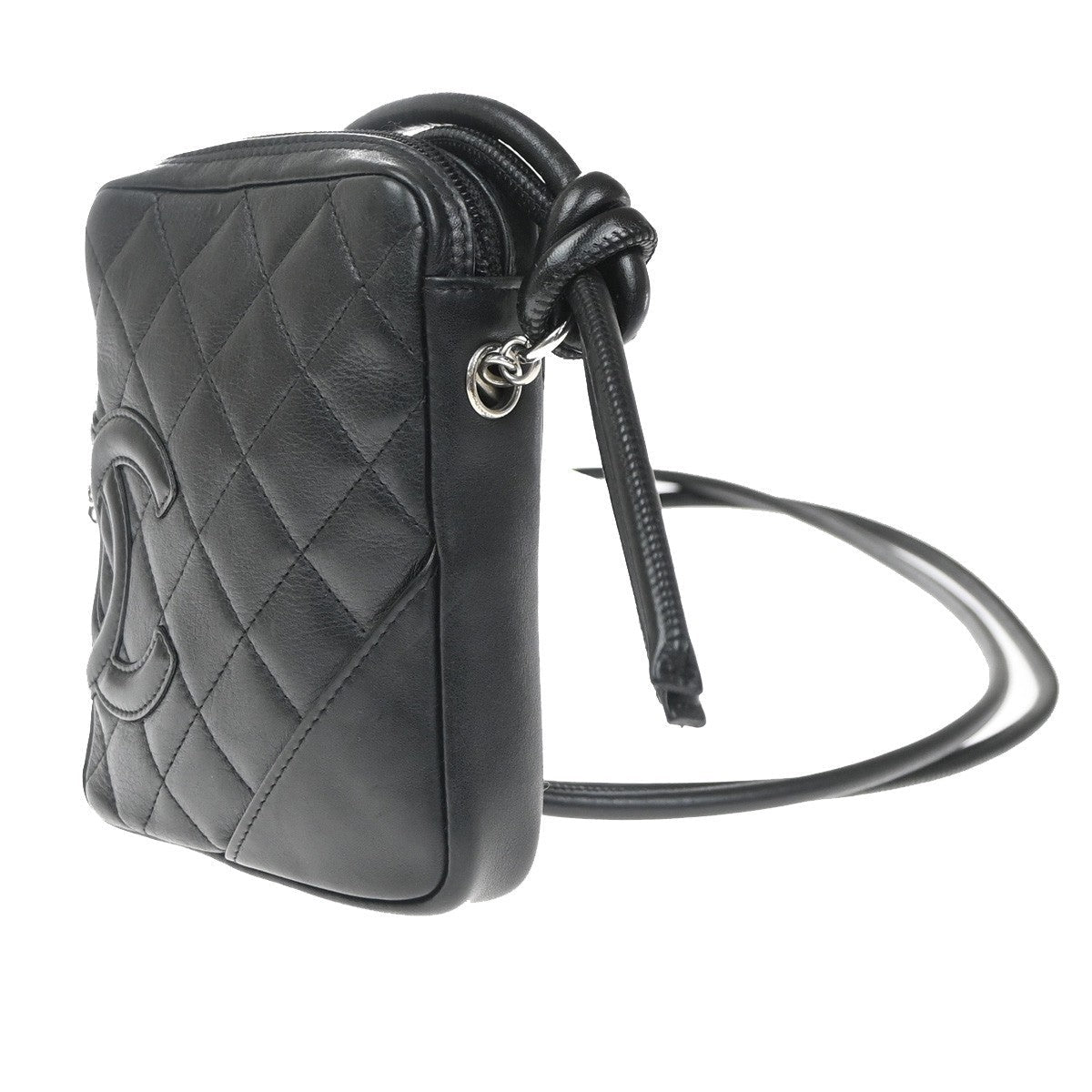Chanel Cambon Pochette Pelle Trapuntata Nera – 12 cm - Etoilux