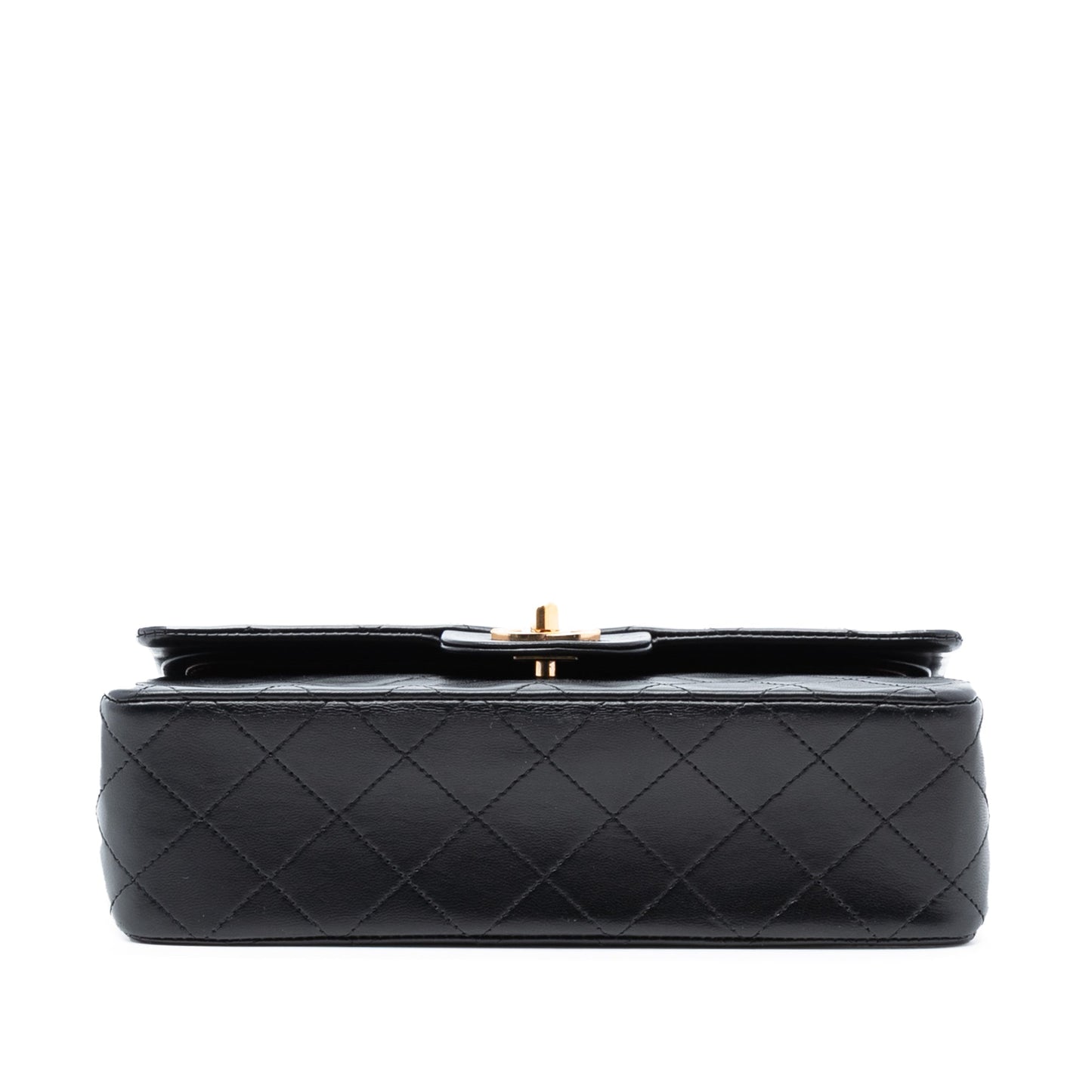 Chanel Classic Flap Small Double Flap – Pelle di Agnello Nera – Anni 1986–1988 - Etoilux