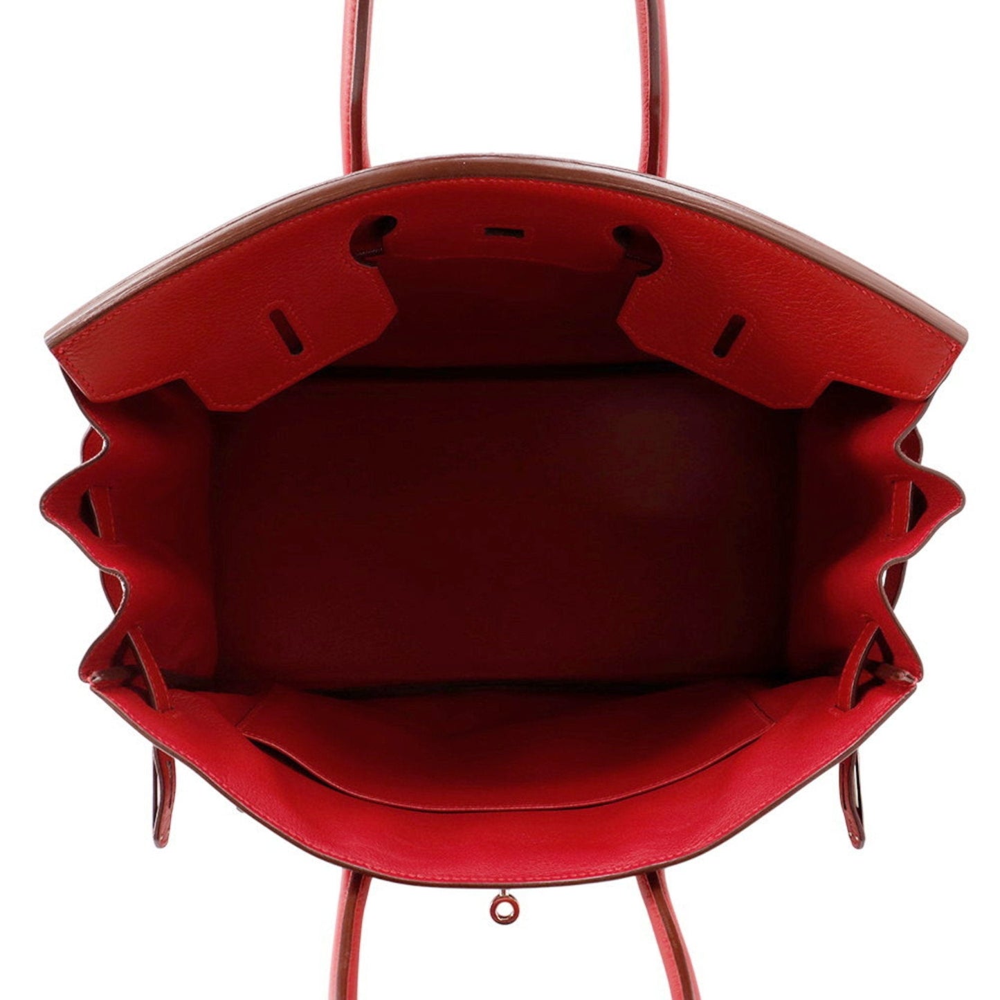 Hermès Birkin 35 – Pelle Rossa – Hardware Palladiato - Etoilux