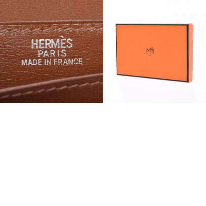 Hermès – Portafoglio Béarn Long in Box Calf marrone - Etoilux