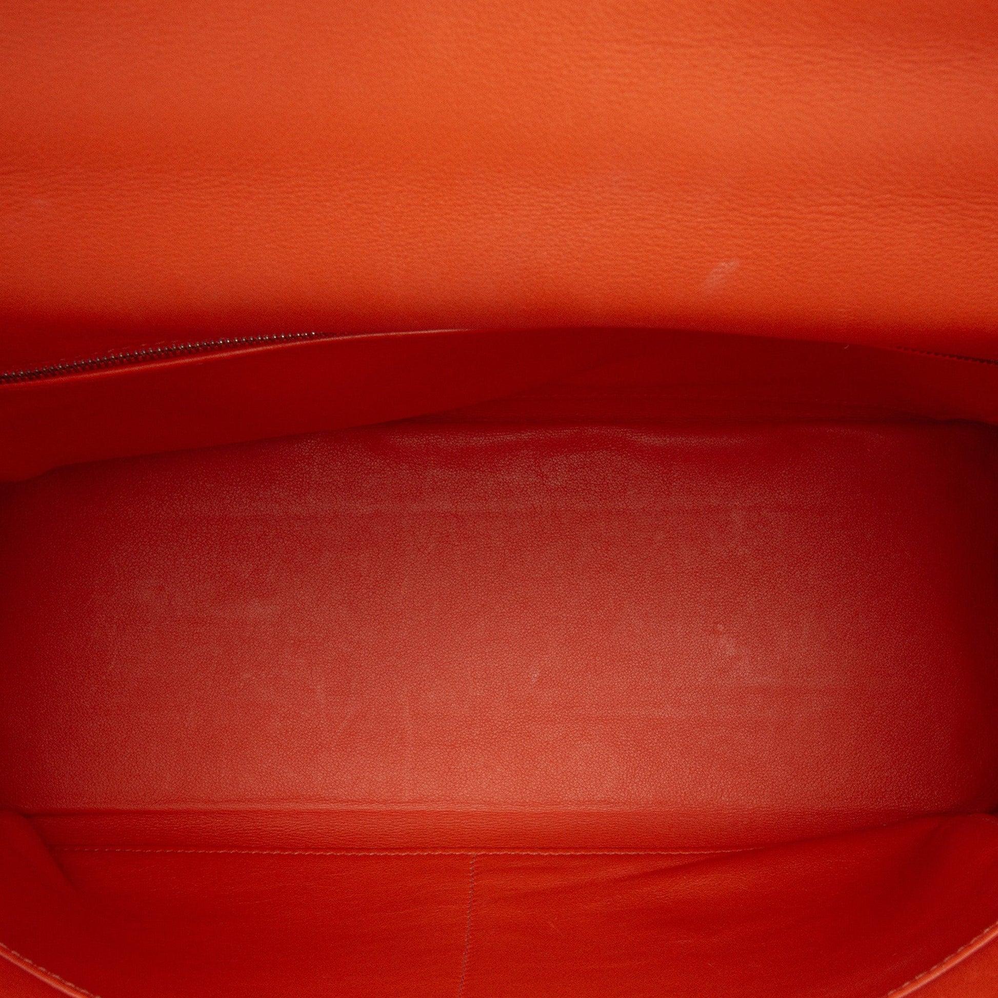 Hermès Kelly II 35 – Swift Orange – Hardware Palladio – 2006 – Full Set - Etoilux