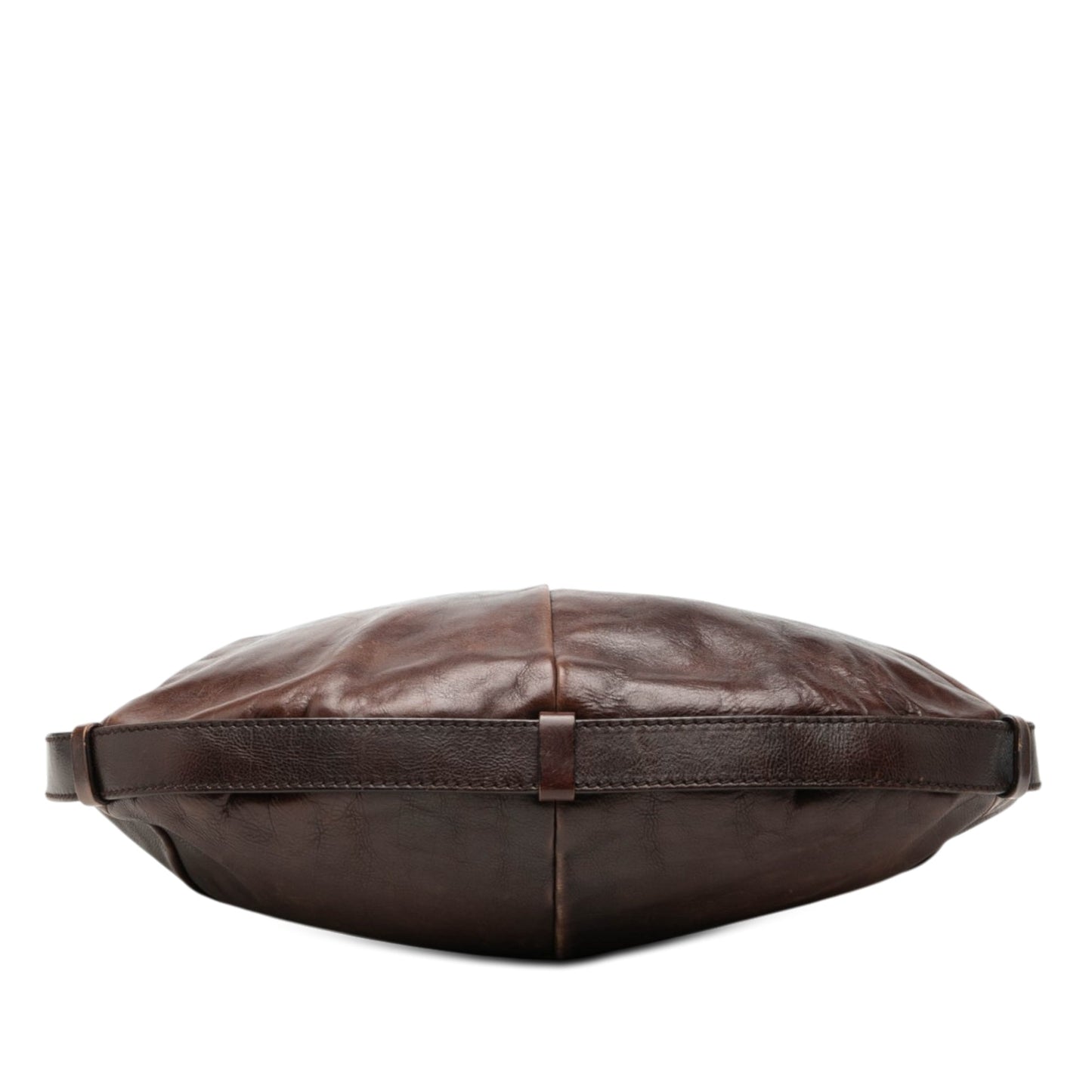 Yves Saint Laurent Rive Gauche Mombasa Pelle di Vitello Marrone – 35 cm - Etoilux
