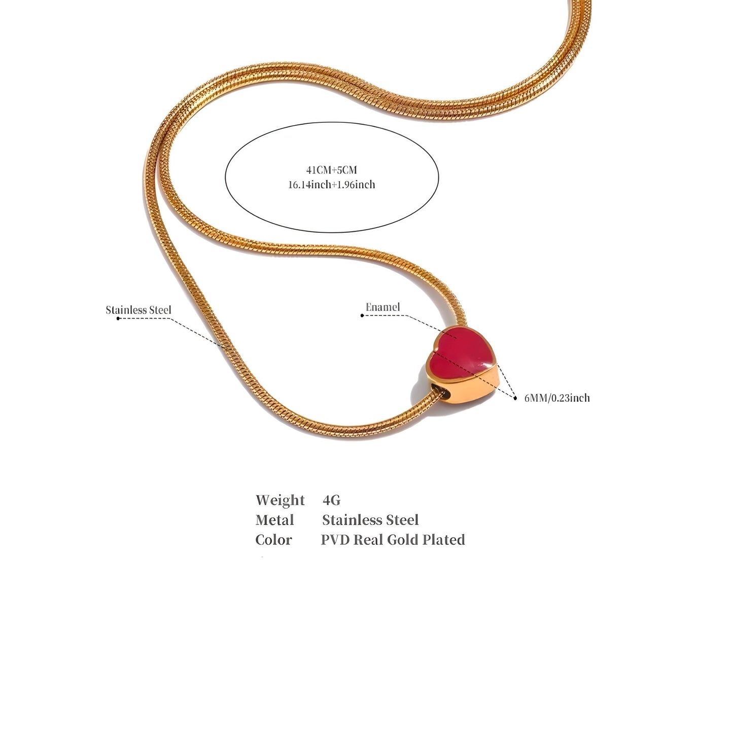 BEHI LOVE NECKLACE - Etoilux