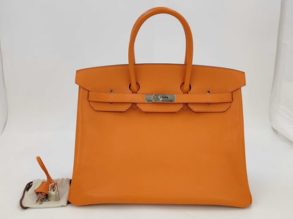 Hermès Birkin 35 Pelle Epsom Orange H Hardware Palladio – 2013 - Etoilux