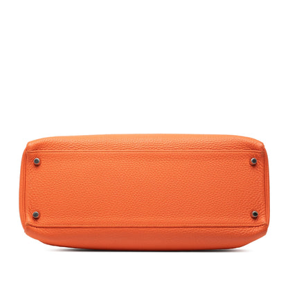 Hermès Kelly 35 Pelle Togo Arancione – 34 cm - Etoilux