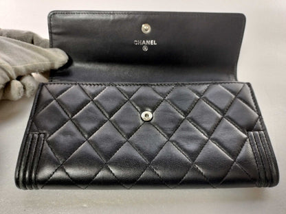 Chanel Boy Flap Pelle di Agnello Trapuntata Nera – 19,5 cm - Etoilux