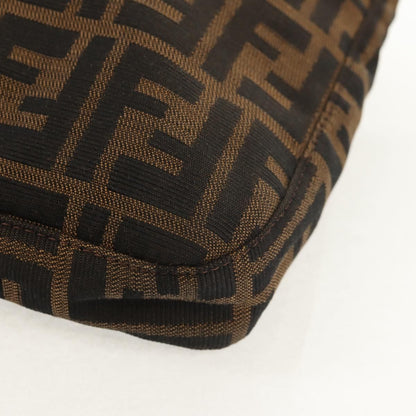 Fendi Mamma Baguette Zucca Canvas Marrone Nero – Shoulder Bag Vintage Iconica - Etoilux
